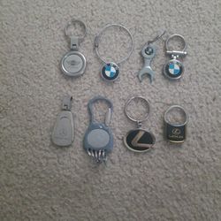 5 Car Keychains (Mini, Benz, Lexus)