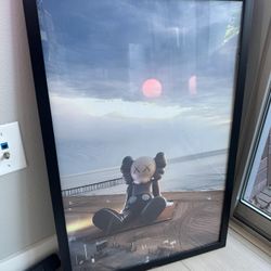 KAWS HOLIDAY virginia beach prints with black frame