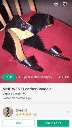 Cute wedges. Nine West. SIZE Ladies 6