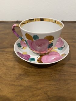 Vintage Russian Tea Pair 