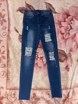 SHEIN Women's Distressed Skinny Jeans Size S