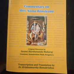 ULTRA RARE -LIMITED EDITION (Commentary On Shri Nama Ramayana). Original Discourse By Swami Harshananda Maharaj).  President