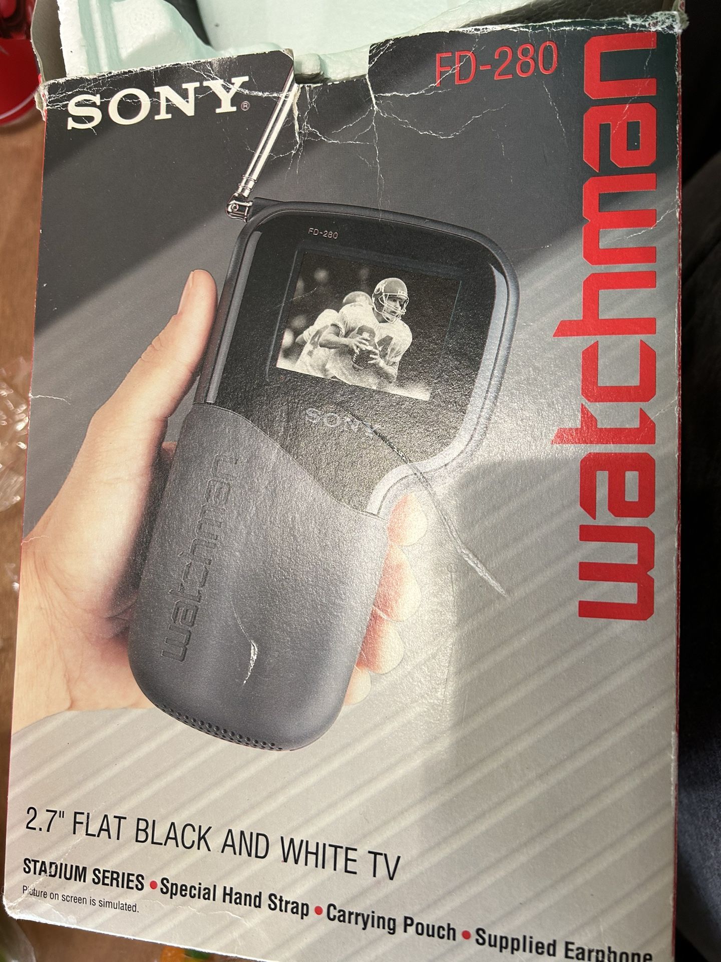 Vintage Black And White Tv.  Sony