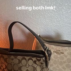 two coach purses 