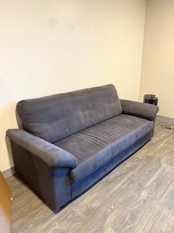 80” Gray Sofa Couch – Modern 3-Seat – Great Condition