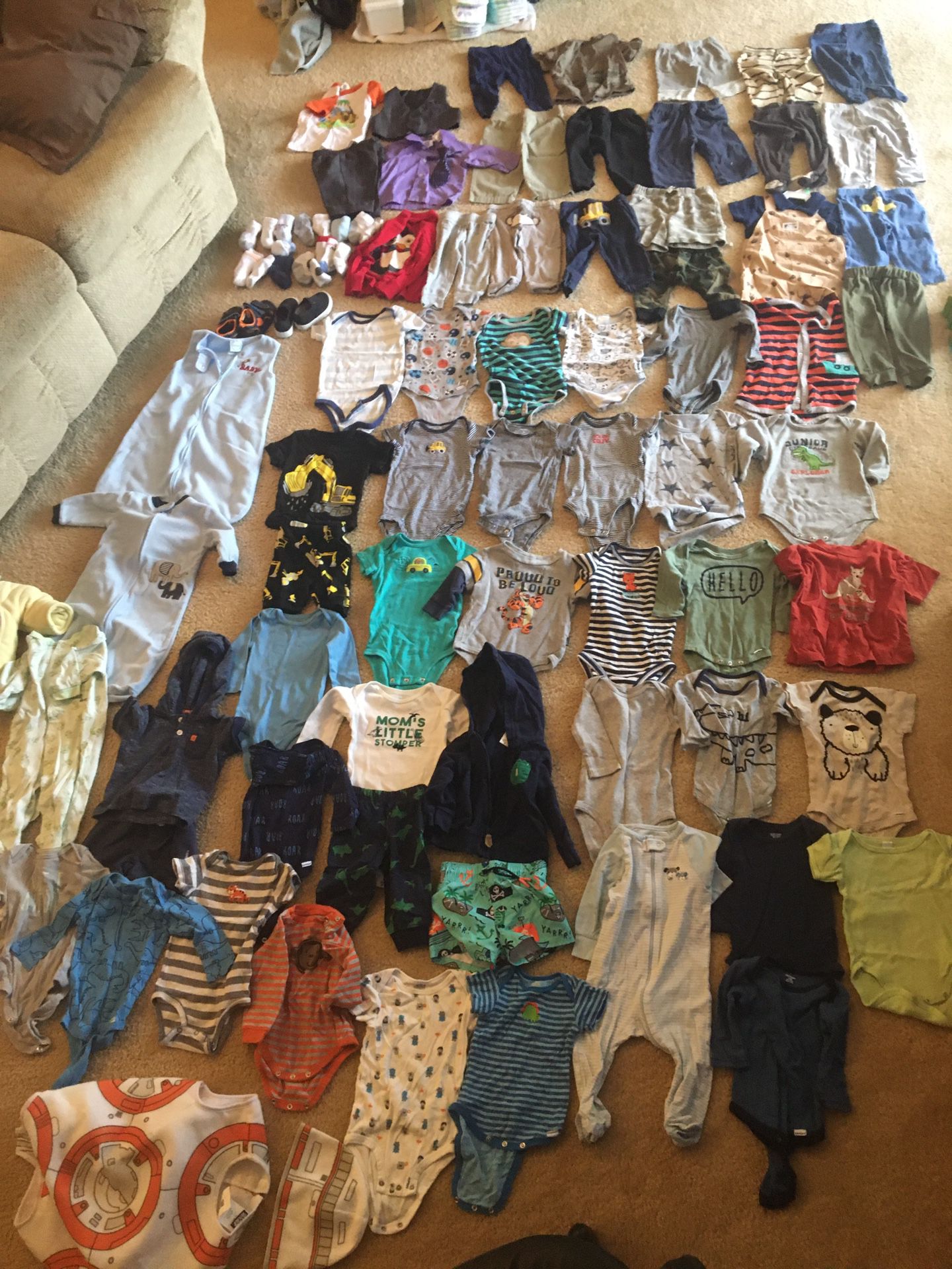 Baby boy clothes size 6M-18M **130+ pieces**