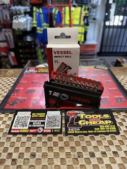 VESSEL 11pc. Impact Ball Bit Set