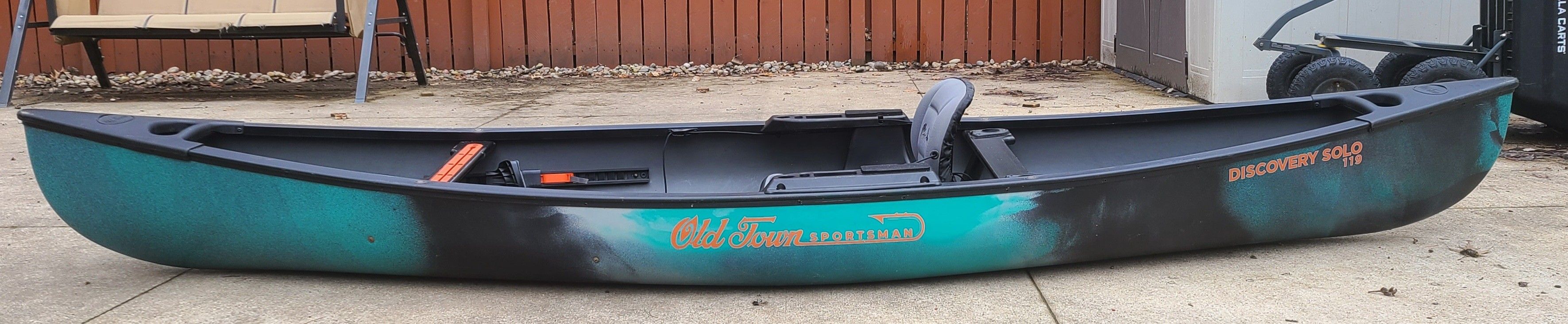 Old Town Sportsman Canoe W/ Kayak Paddle