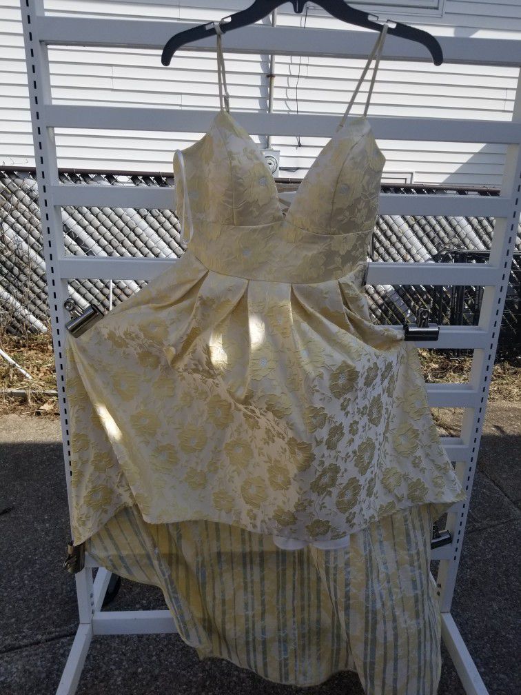 Yellow Floral Dress Size 11