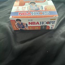 Panini 2021-22 NBA Hoops Basketball Trading Card Box - 24 Packs