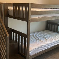 Twin Bed Bunk Beds, Mattresses, And Bedding 