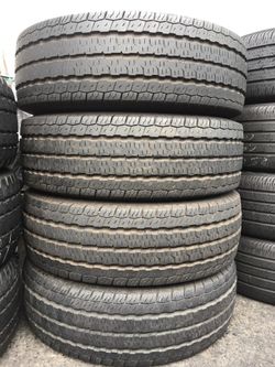 LT 225/75/16 nexen set of used tires in great condition 70% tread 180$ plus tax for 4 . Installation balance and alignment available but not include