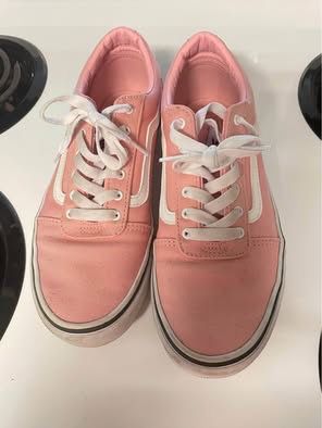 Vans pink girls size. 6 gently worn Pale Pink Low Skate Shoes