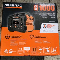 Generac 1600W Output / 3200 Peak 1086Wh Portable Battery Power Station with Push Button Start and Solar Charging - GB1000