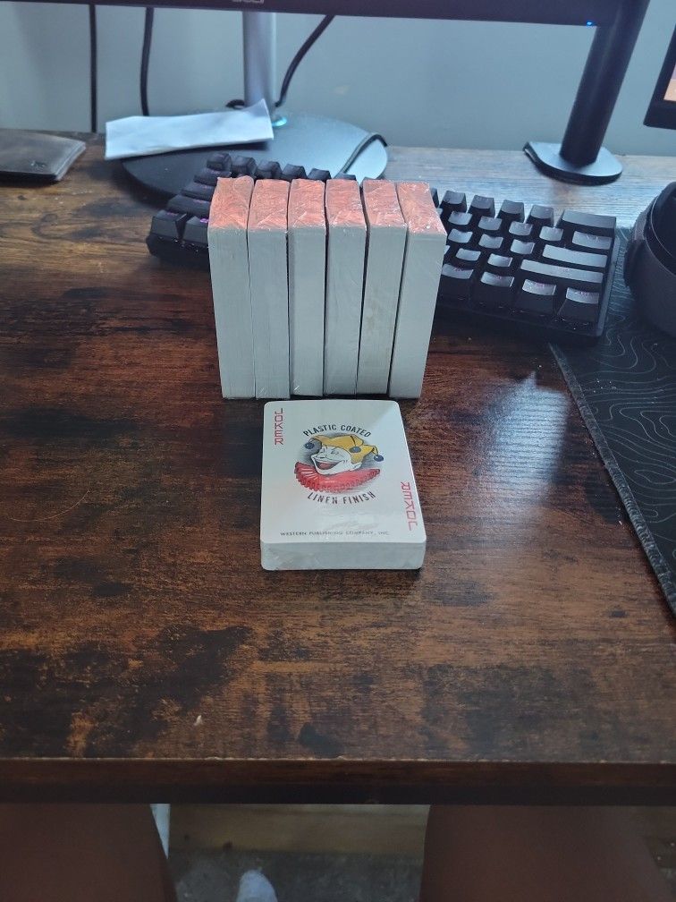 Vintage 1978/1979 Invincible Poker Playing Cards,  7 stock