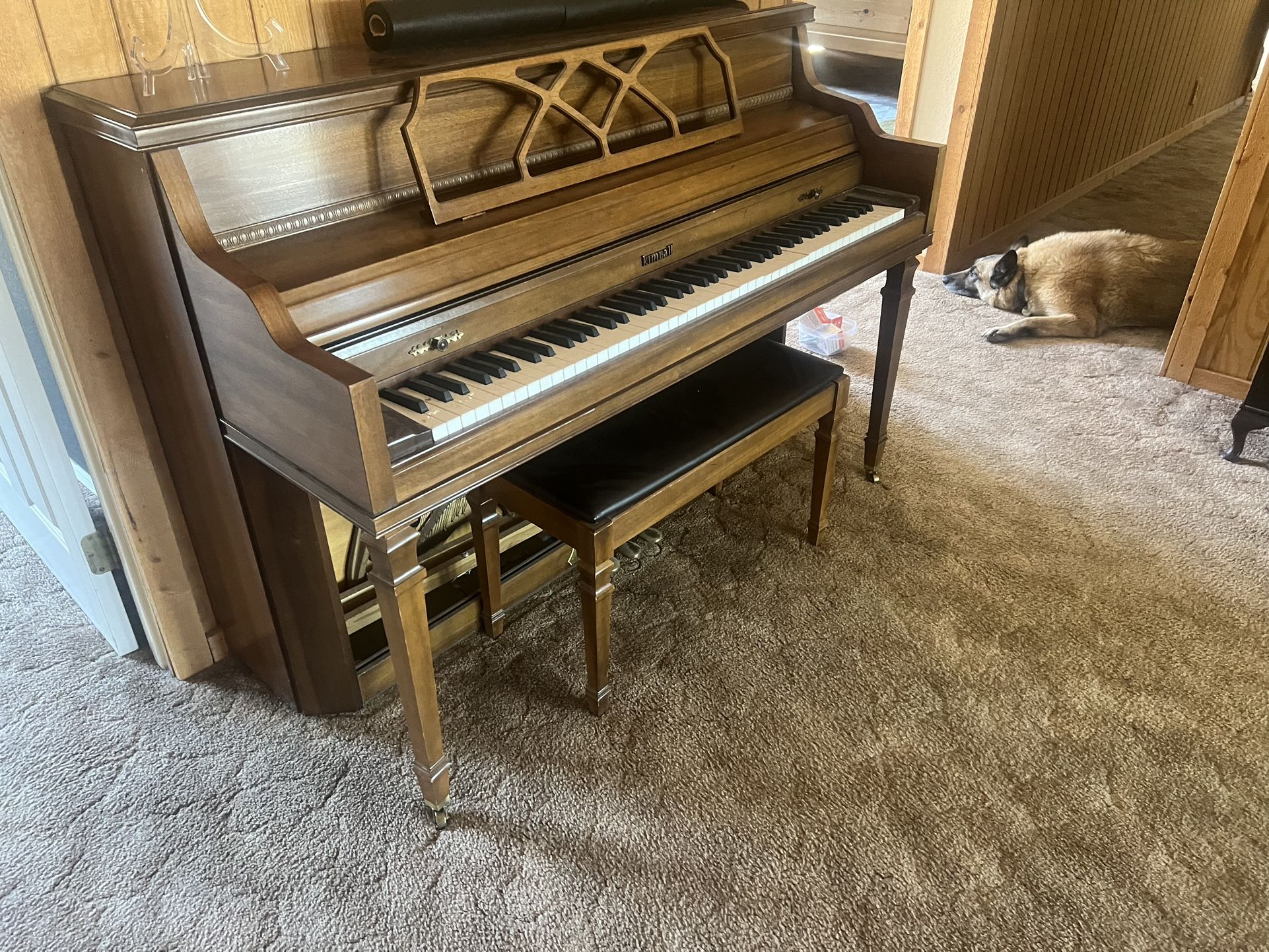 Mid-century Kimball Console Piano