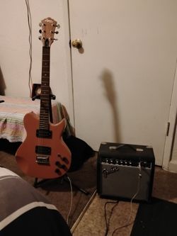Guitar with small amp