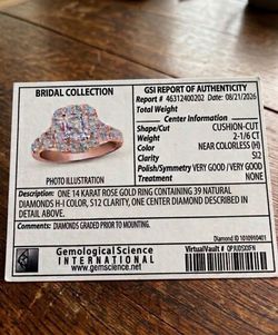 Cushion-cut halo engagement ring