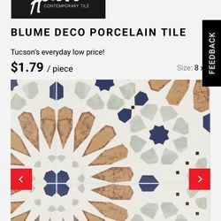 Adessi Porcelain Tile - New- 6 Boxes Save 25%