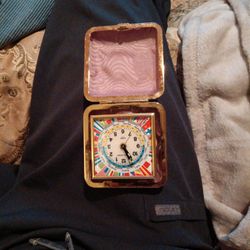 🌎 Vintage 1950s/60s Phinney-Walker World Traveler Alarm Clock - Mid-Century Modern Perfection!