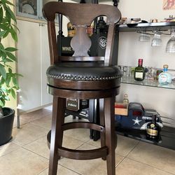 30” Inches Swivel Bar Stool Color: Espresso Need To Assemble 