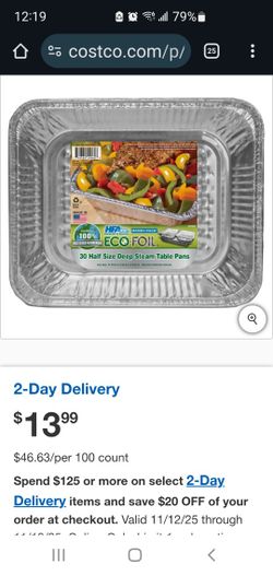 Foil Half Size Deep Steam Table Pan