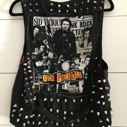 Vintage 70’s / 80’s Punk Rock Studded Leather Battle Vest