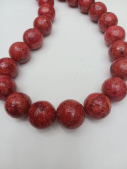 Red Coral Bead agate Necklace making jewelry