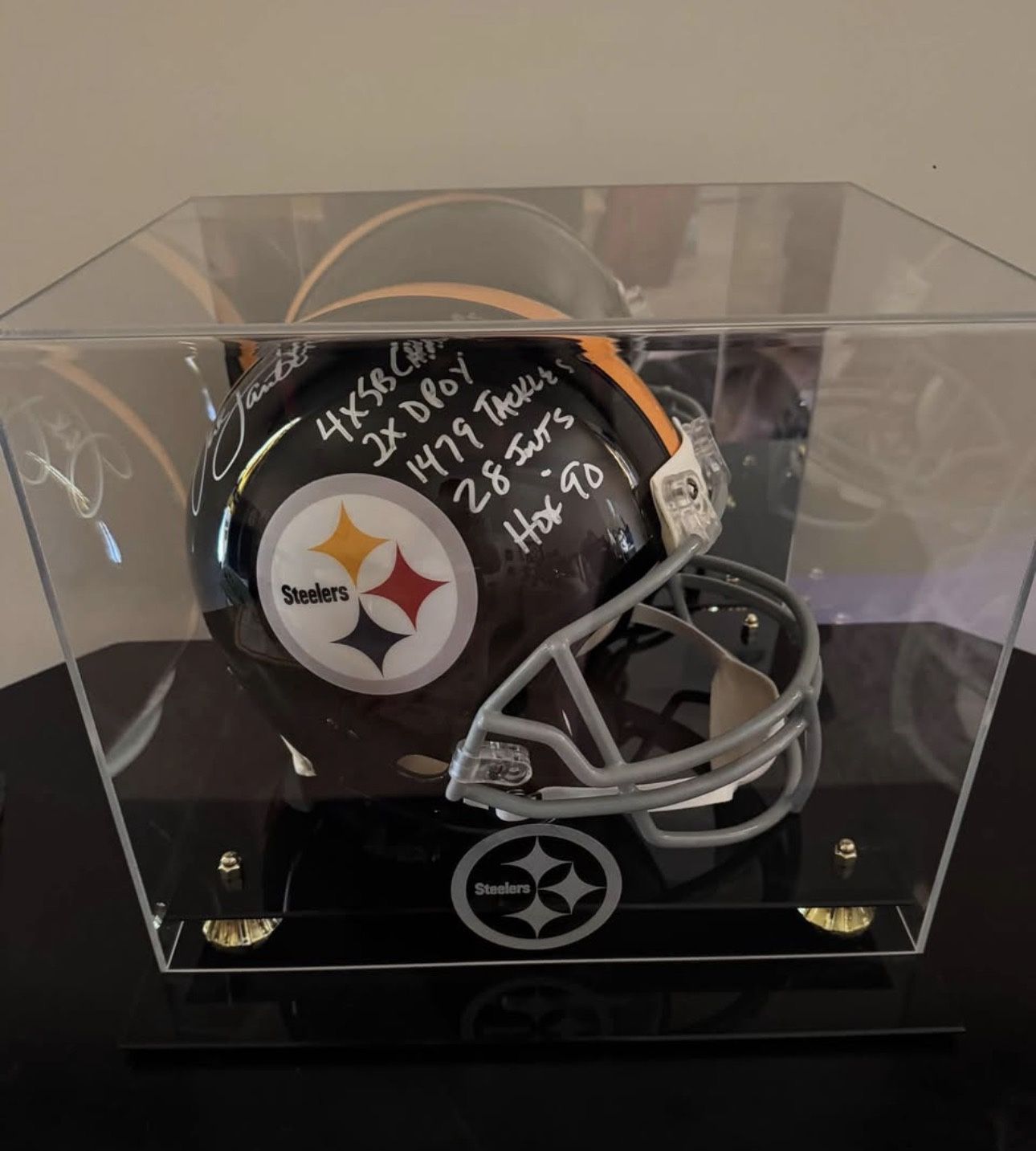 Pittsburgh Steelers Authentic signed helmet Jack Lambert
