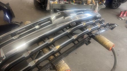 2025 Silverad LTZ front grill with camera and left headlight