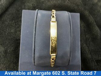 ID Bracelet - Yellow Gold 10k (.417) 5.3 grams 8 inch
