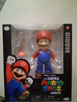 New/Unopened JAKKS Pacific: The Super Mario Bros. Movie 5-inch Mario figure (with plunger accessory)