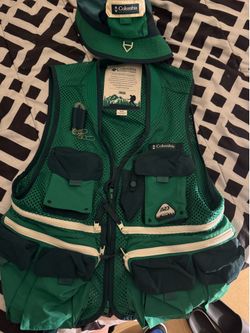 Kith x Columbia 2024 Cool Creek Mesh Vest + Matching Bucket Hat | Bamboo Forest | Medium | Worn 2x