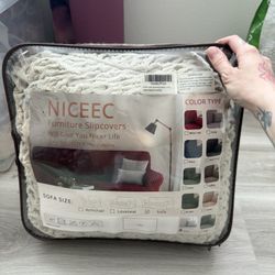 Textured Knit Couch Cover 