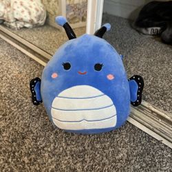 squishmallow/squishmellow mini blue butterfly plush new with tag 