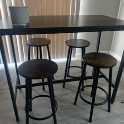 Dining Table And Stools