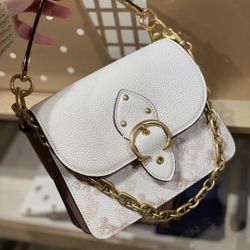 NWT Coach Beat 18 4603 Crossbody Shoulder Bag Horse And Carriage Print org $450