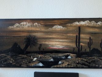 Vintage velvet painting large