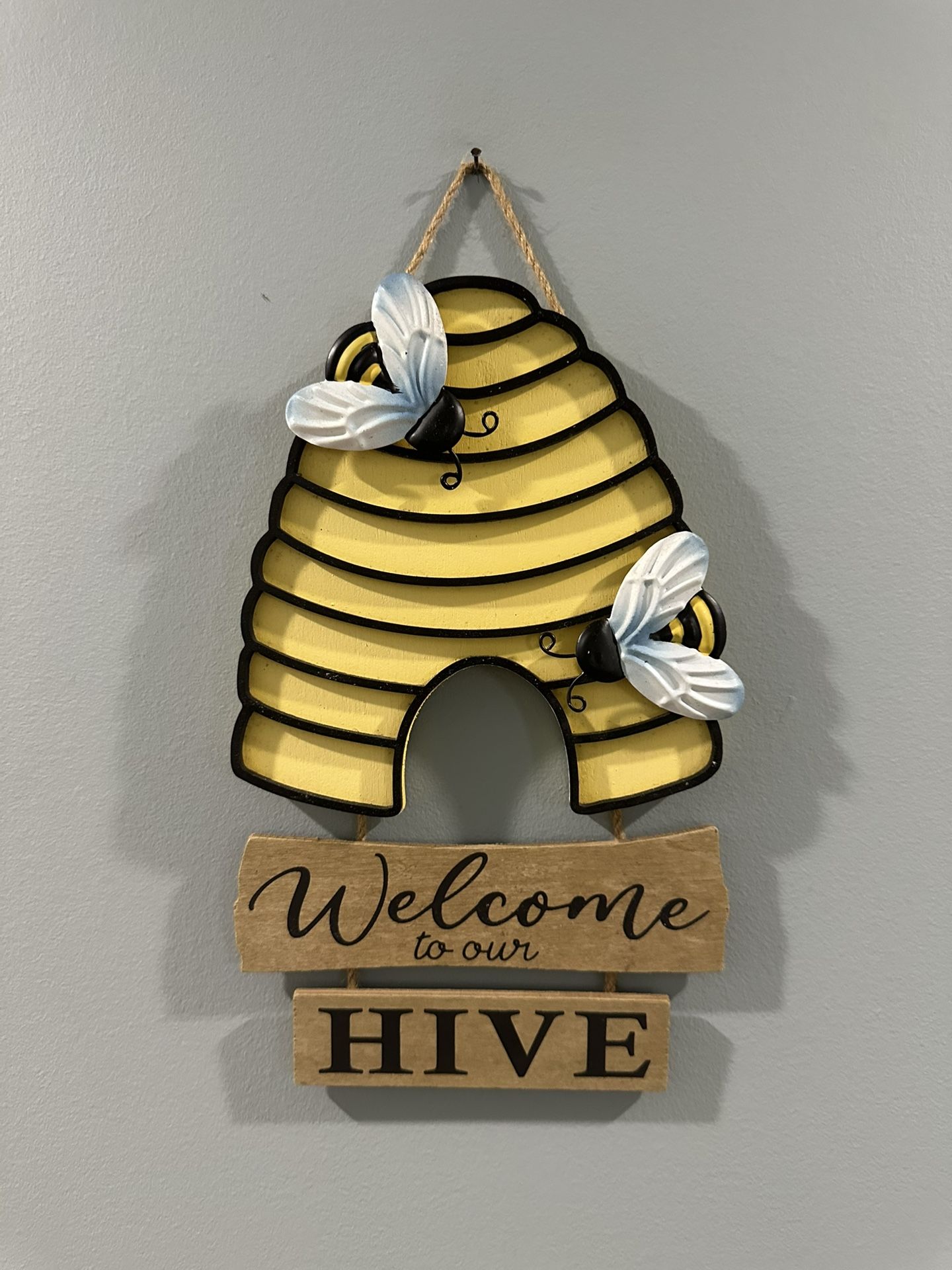 Welcome To Our Hive Sign