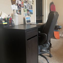 Desk Setup For Sale, Desk With Storage And Office Chair 