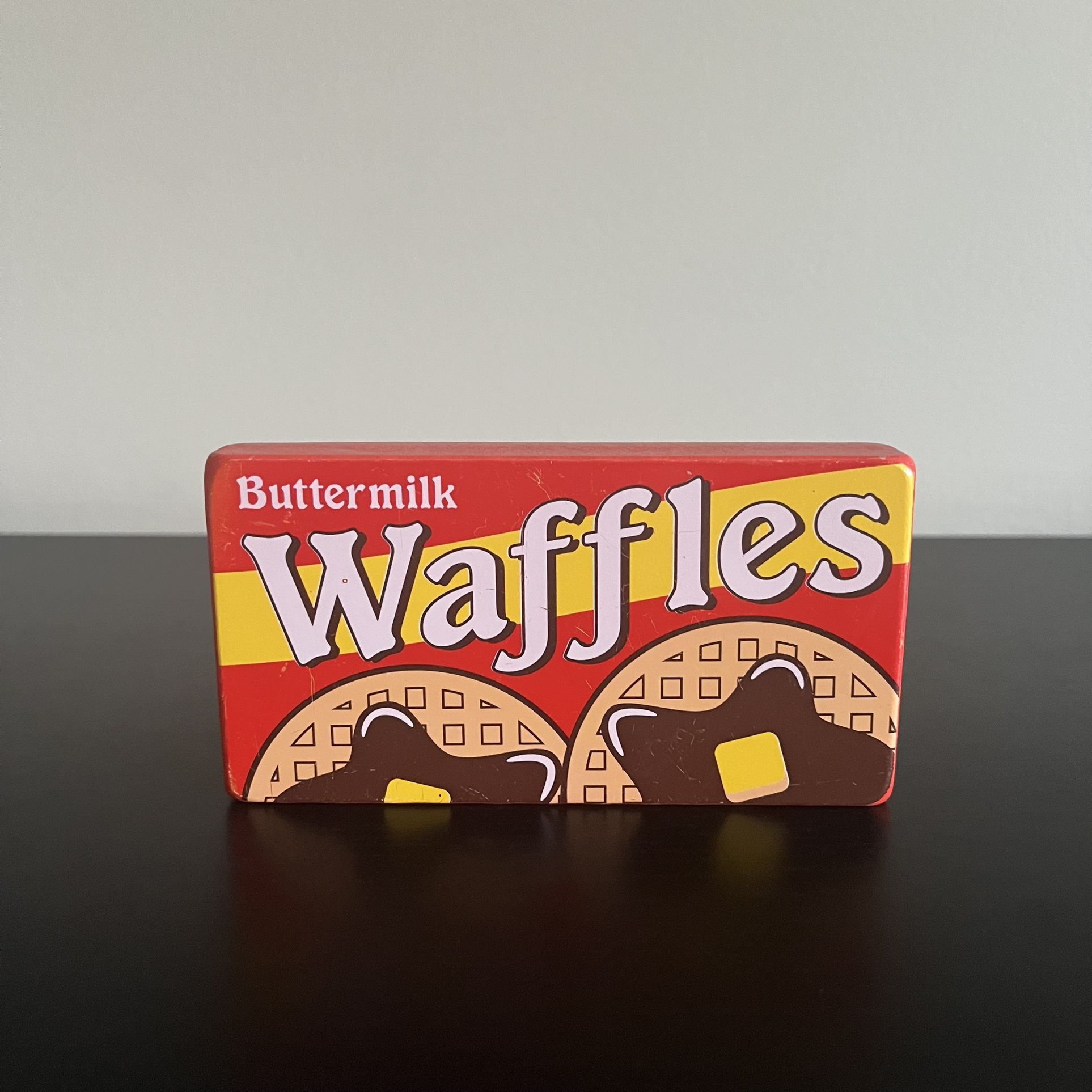 Melissa And Doug Waffle Wooden Block Grocery Food Toy