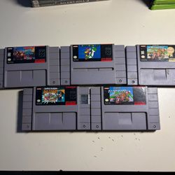 Super Nintendo Video Games - SNES - Mario