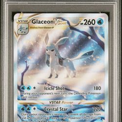 2023 POKEMON SWORD AND SHIELD CROWN ZENITH FULL ART/GLACEON VSTAR GG40 PSA 10