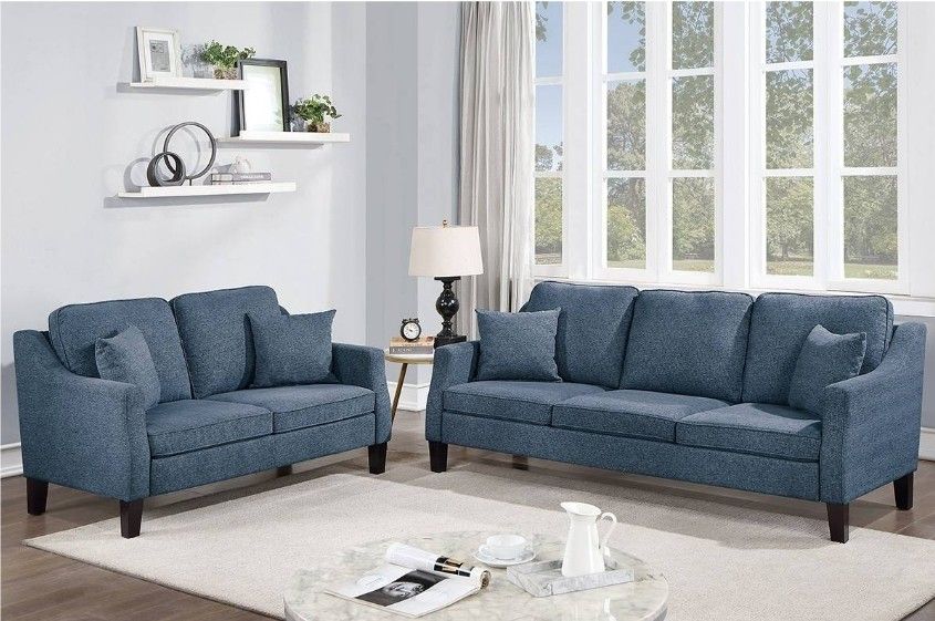 BRAND NEW 2PC SOFA AND LOVESEAT WITH ACCENT PILLOW INCLUDED $549