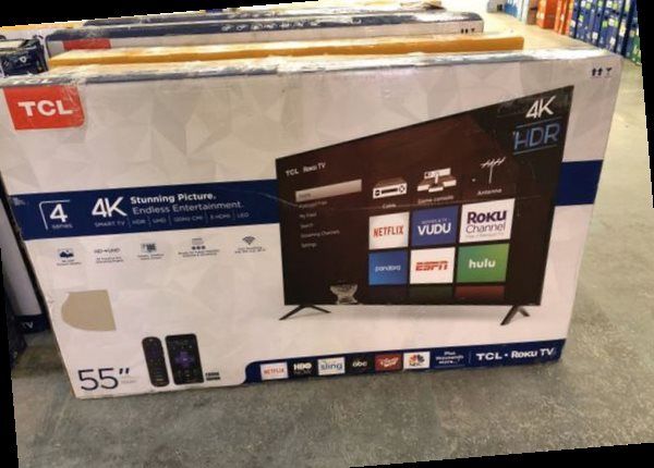 TCL 4K 55” smart TV ROKU! NEW OPEN BOX!! 📺📺📺📺 GZCN