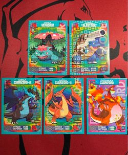 Pokemon Pokedex Edition Mega Charizard X & Y Mega Blastoise Mega Venusaur Lot Peru