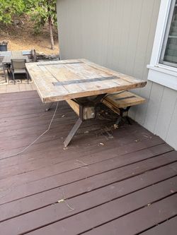 Wood table