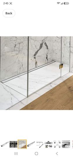 Neodrain 72-Inch Linear Shower Drain with 2-in-1 Flat & Tile Insert Cover,Brushed 304 Stainless Steel Rectangle Shower Floor Drain,Floor Shower Drain 