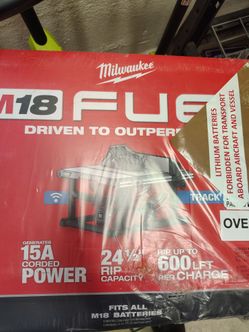 Milwaukee fuel one key table saw tool only