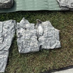 Military Uniforms ACUs, BDUs . Hats And Backpackes.